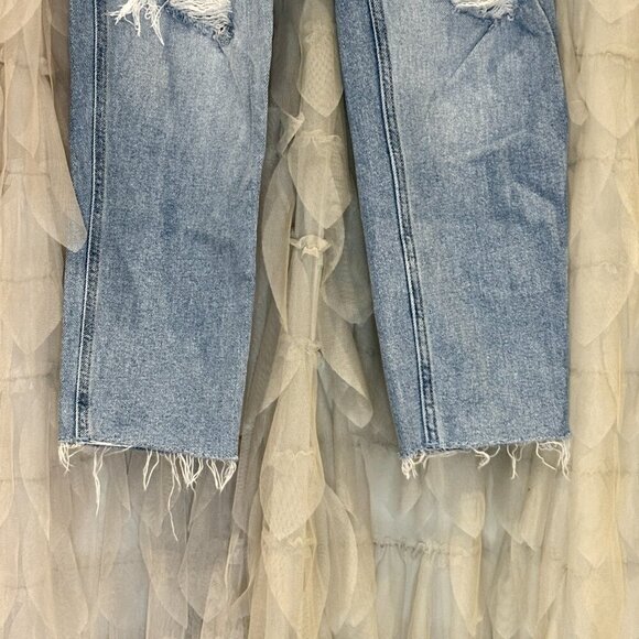 Hollister Ultra High-Rise Mom Distressed Jeans | Women's Size 26W x 25L - Picture 3 of 5